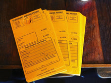 画像をギャラリービューアに読み込む, “Temporary Parking Permit” (パーキング・パーミット・駐車許可証)