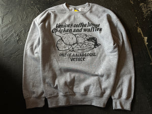 VENICE8 COFFEE HOUSE® "CHICKEN AND WAFFLES" SWEATSHIRT SOUVENIR PRODUCTS