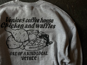 VENICE8 COFFEE HOUSE® "CHICKEN AND WAFFLES" SWEATSHIRT SOUVENIR PRODUCTS