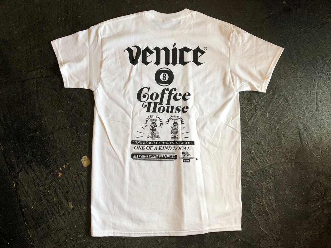 VENICE8 COFFEE HOUSE® SOUVENIR T-SHIRT (ベニス８コーヒーハウス・スーベニア・T-SHIRT)