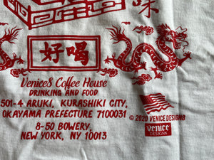 VENICE8 COFFEE HOUSE® NEW YORK CHINA COOK SOUVENIR SHORT SLEEVE T-SHIRT (ニューヨーク・チャイナクック・スーベニア)