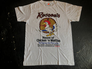 ROSCOE'S HOUSE OF CHICKEN AND WAFFLES SOUVENIR T-SHIRT (ロスコーズチキン・アンド・ワッフルズ・スーベニア・T-SHIRT)