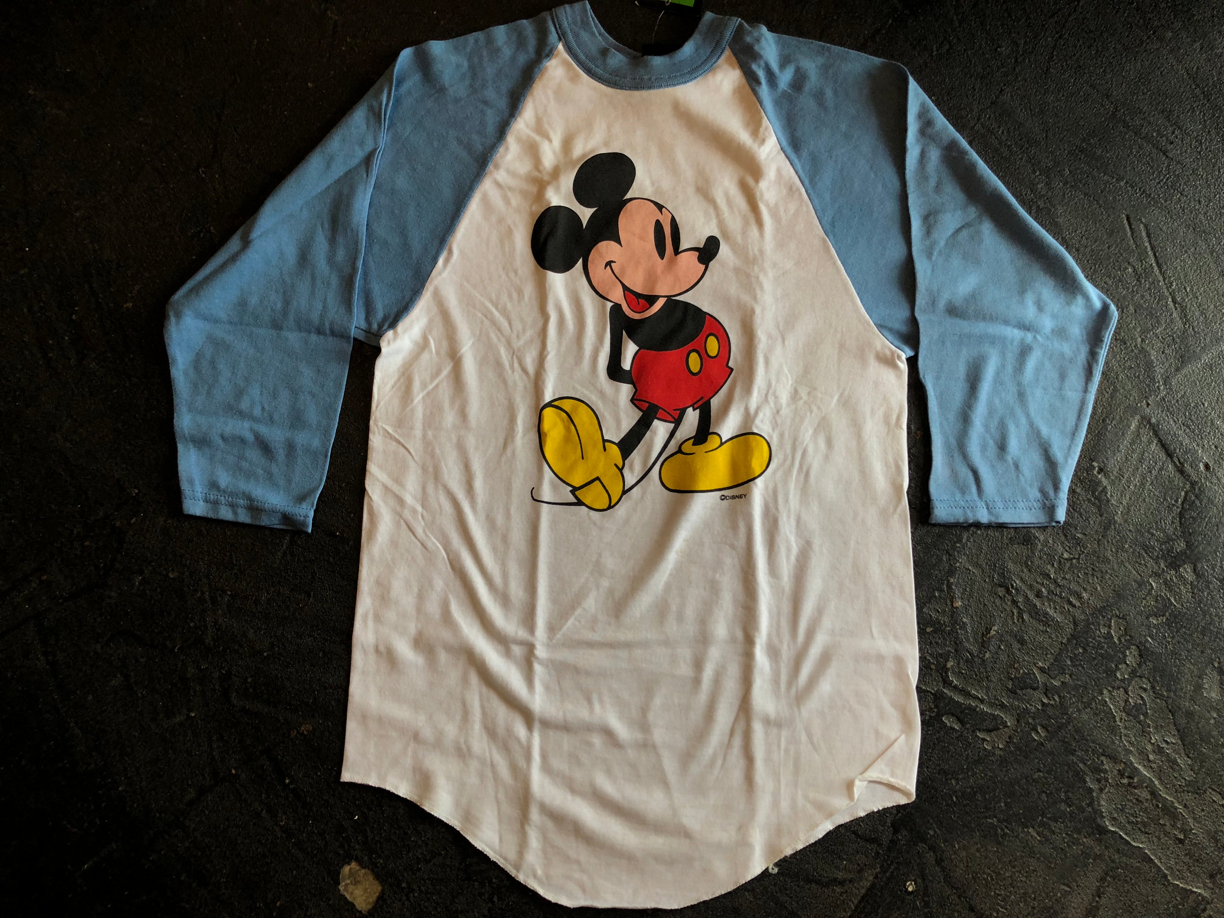 80’s MICKEY MOUSE RAGLAN SLEEVE T-SHIRT (ミッキーマウス ・ラグランスリーブ・T-SHIRT)