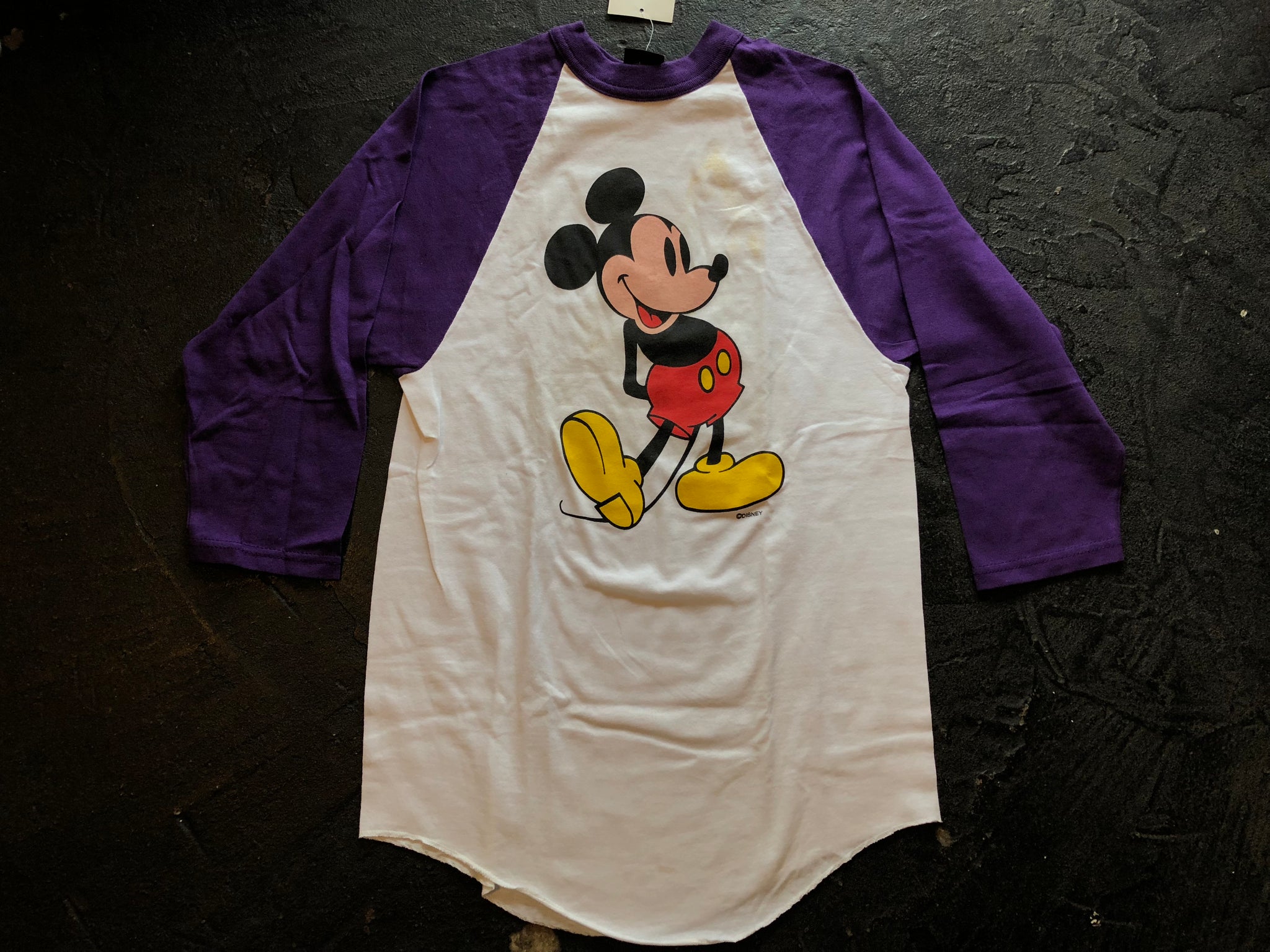 80's MICKEY MOUSE RAGLAN SLEEVE T-SHIRT (ミッキーマウス